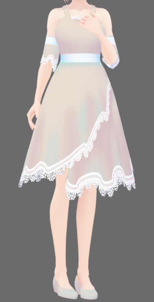 [Vroid] Simple Lace Dress
