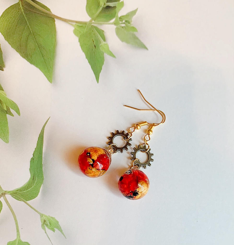 切爆概念ピアス(イヤリング変更可能)