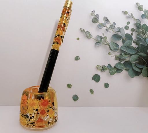 セロ上概念ボールペン&ペン立てセット