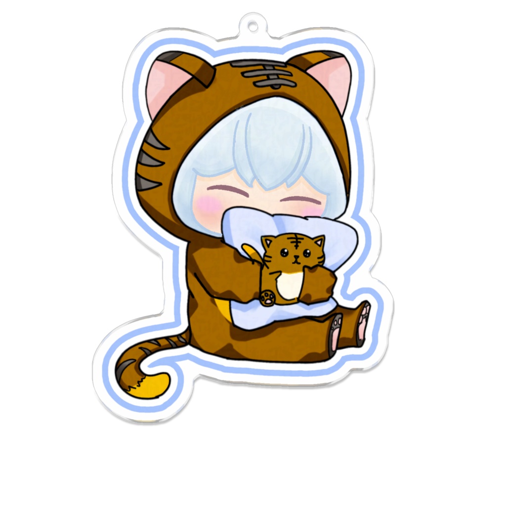 ねこぱぁーかーアクキー