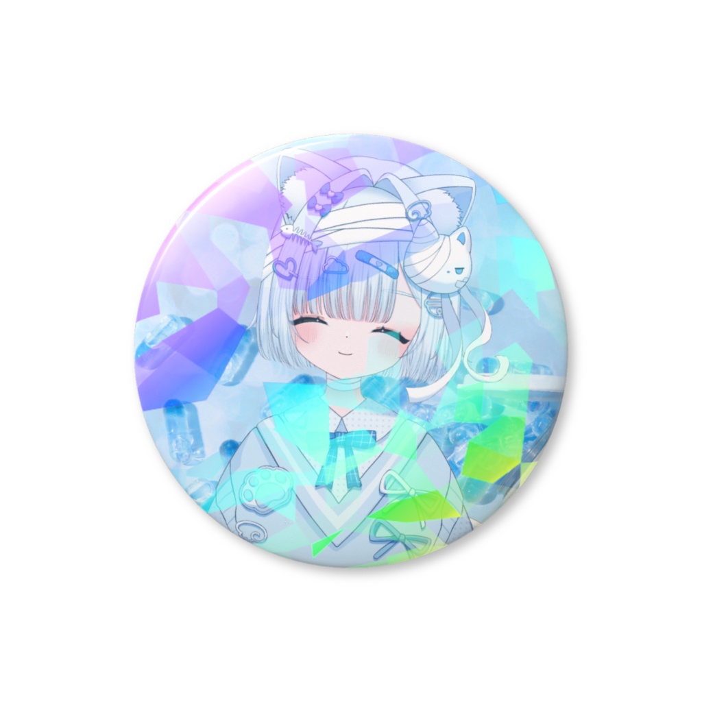 三雲ヒカリ【通常衣装】ホログラム缶バッチ - 44mm