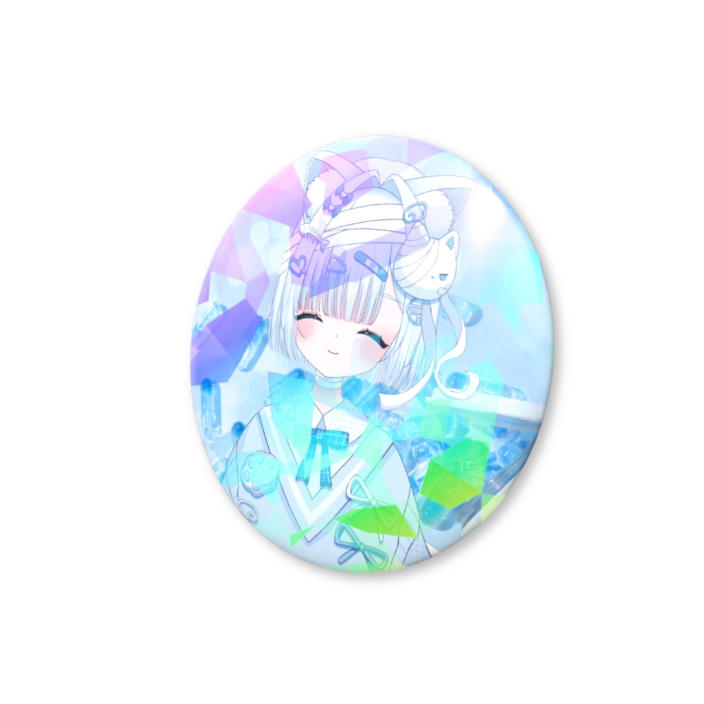 三雲ヒカリ【通常衣装】ホログラム缶バッチ - 44mm