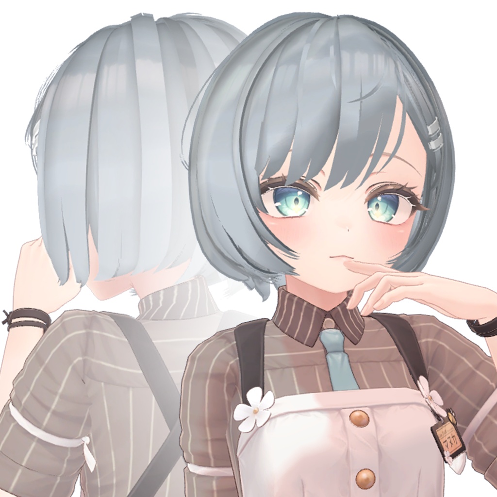 【マヌカ 対応】 The Hair No.1 【 マヌカ VR Chat マヌカ 髪型】