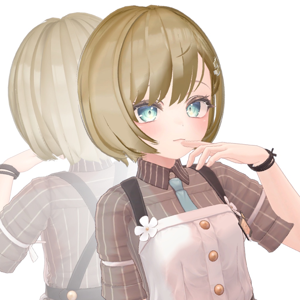 【マヌカ 対応】 The Hair No.1 【 マヌカ VR Chat マヌカ 髪型】