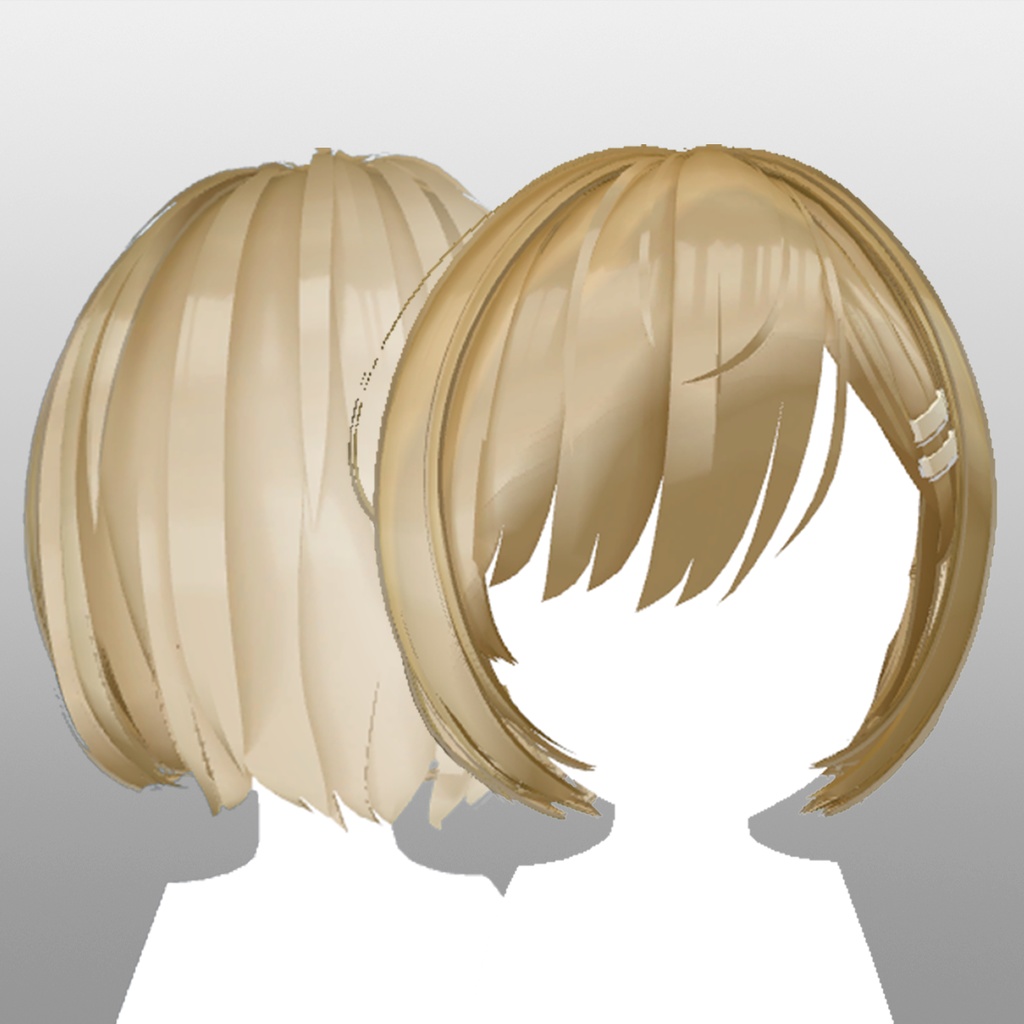 【マヌカ 対応】 The Hair No.1 【 マヌカ VR Chat マヌカ 髪型】