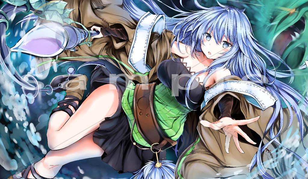 水霊使いエリア 憑依装着Ver.プレイマット (在庫限りで終了)