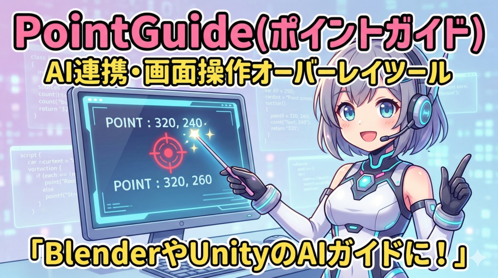 PointGuide(ポイントガイド)AI連携・画面操作オーバーレイツール PointGuideOverRayTool デモ版