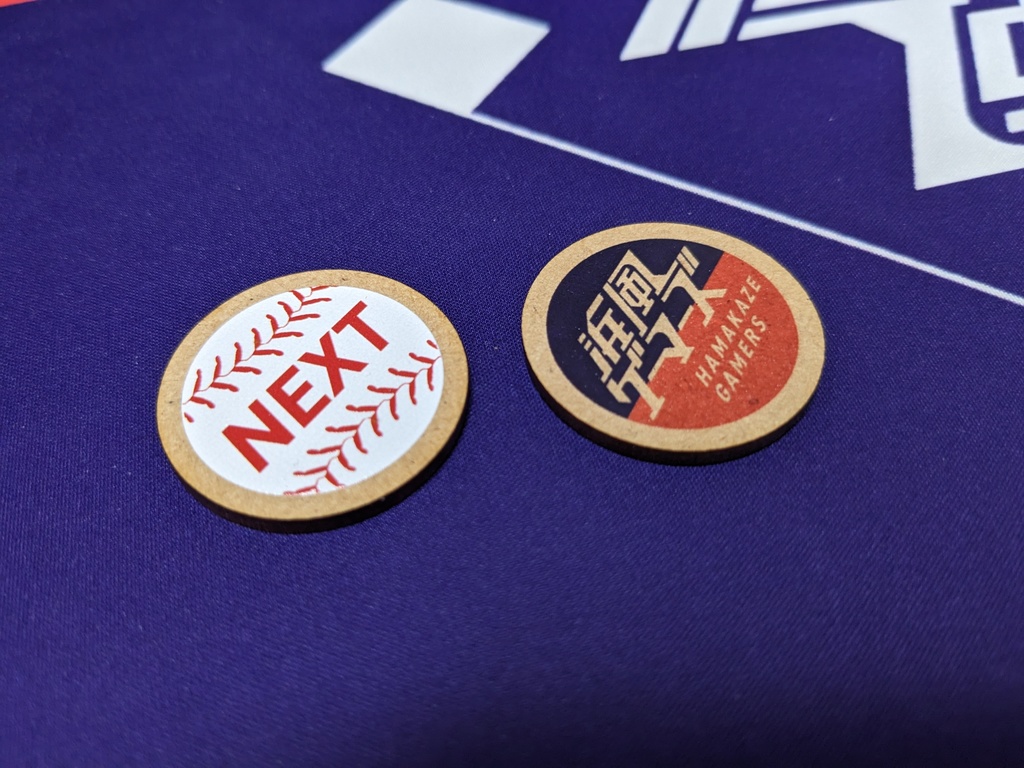 【受注生産】オリジナルプレイマット"The DICE are cast."+NEXTバッターマーカー1個