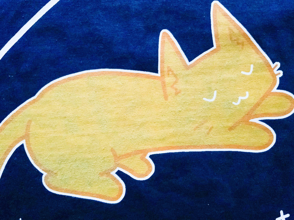 夢見るだいだいにゃーTシャツ