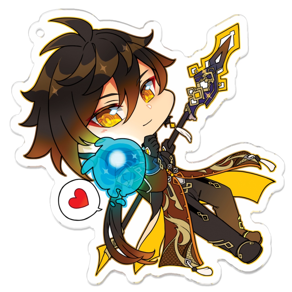 鍾離、タルタリヤ&仙霊 アクリルキーホルダー