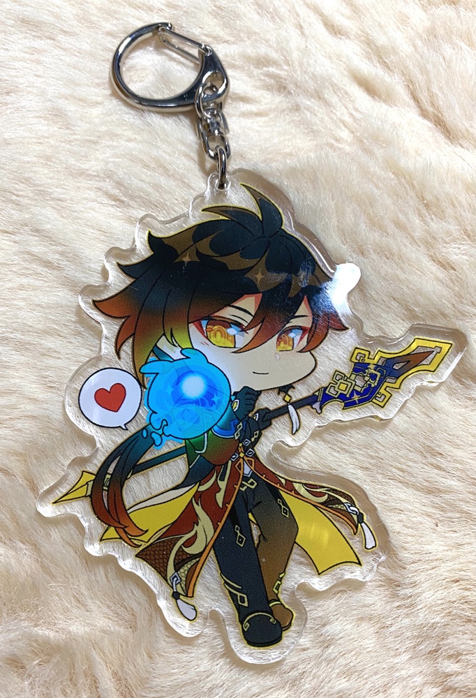 鍾離、タルタリヤ&仙霊 アクリルキーホルダー