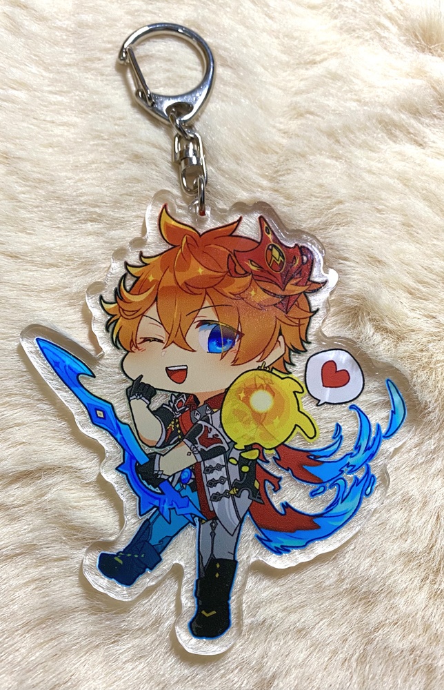 鍾離、タルタリヤ&仙霊 アクリルキーホルダー