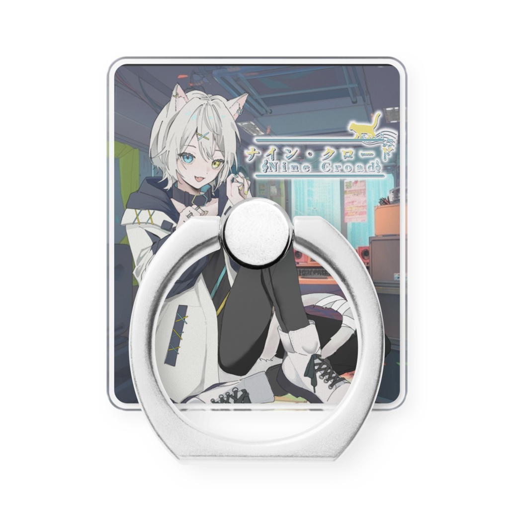にゃんにゃんスマホリング