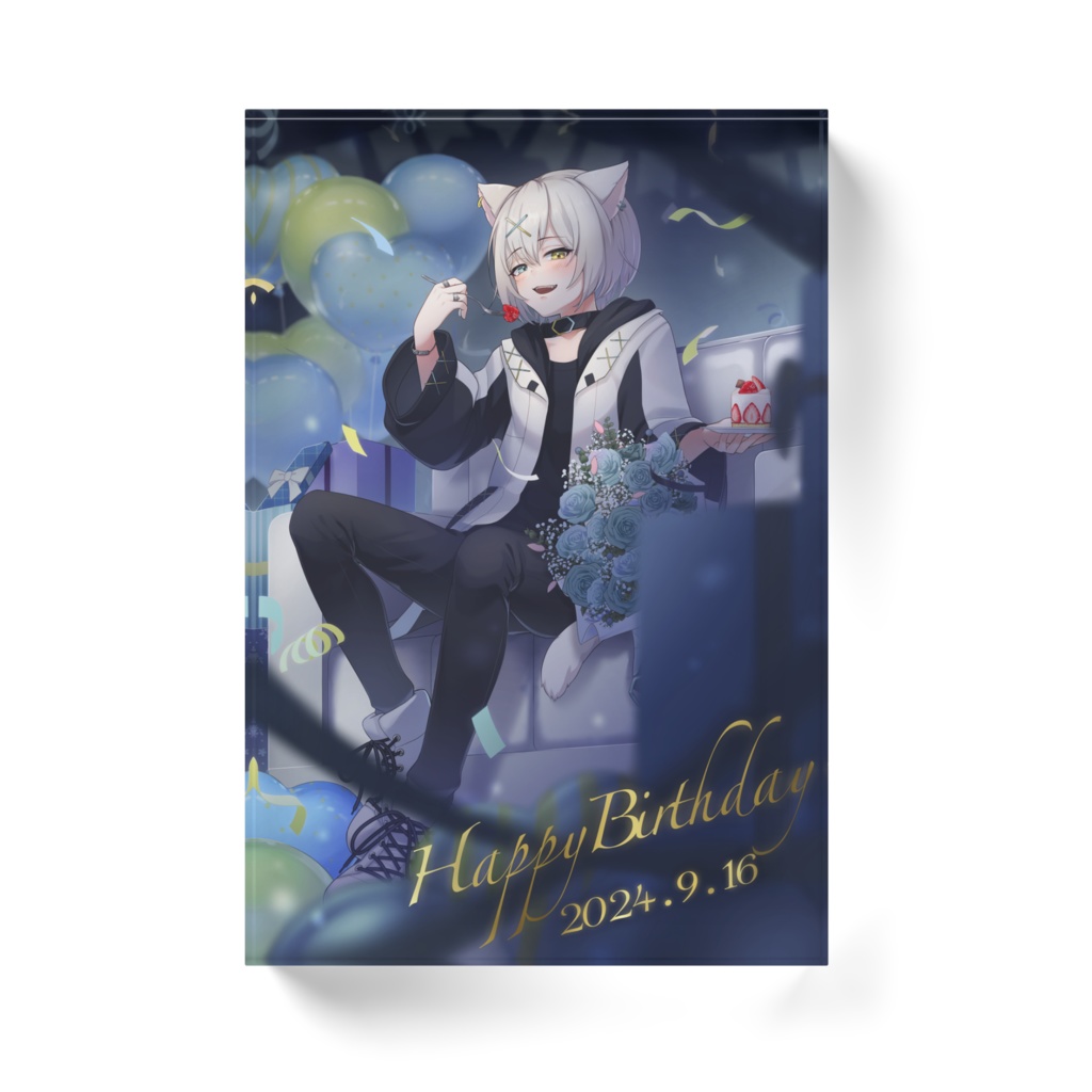 birthdayアクリルブロック