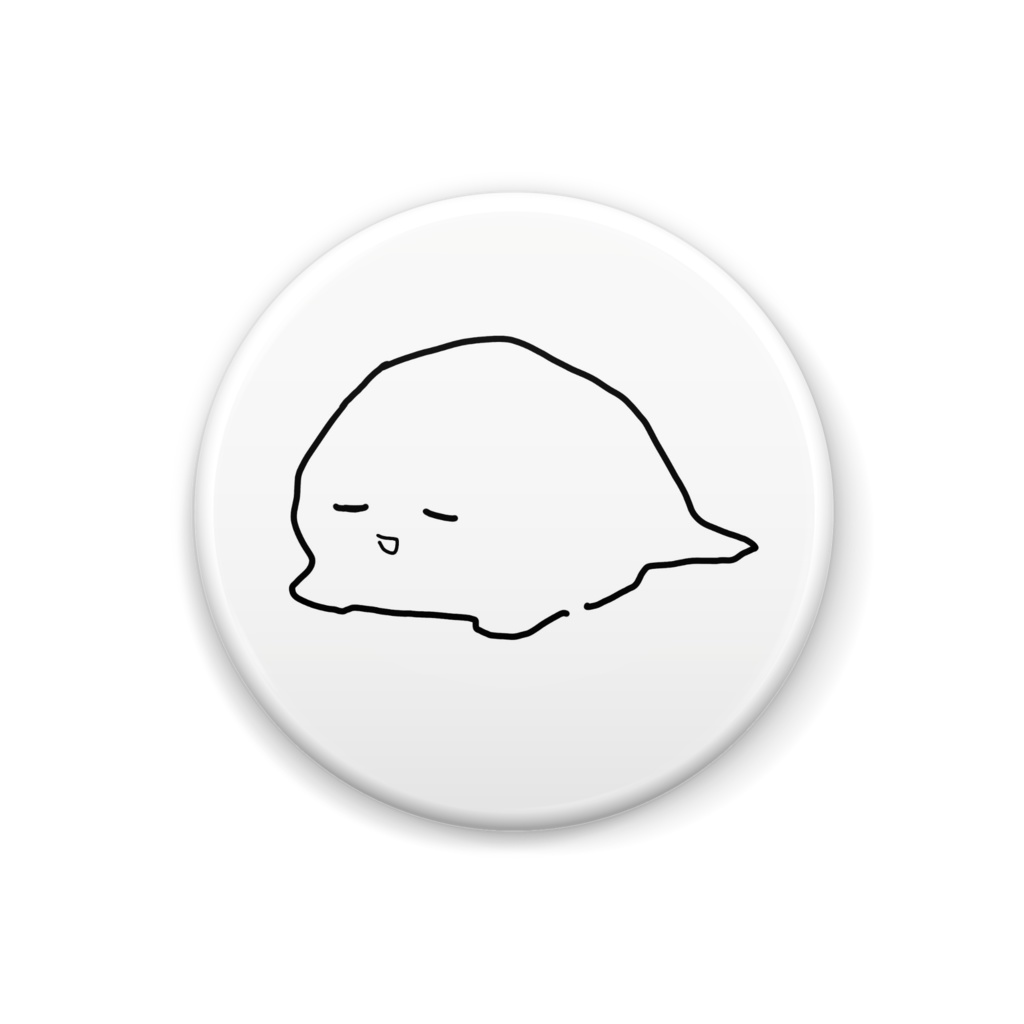 ねむりおばけ缶バッジ