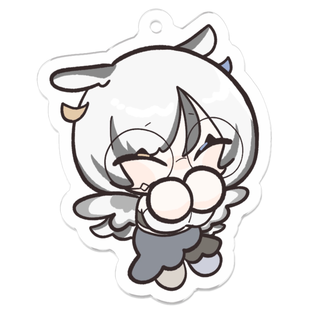 アクリルキーホルダー#1 50 x 50 (mm)_菱森梟華