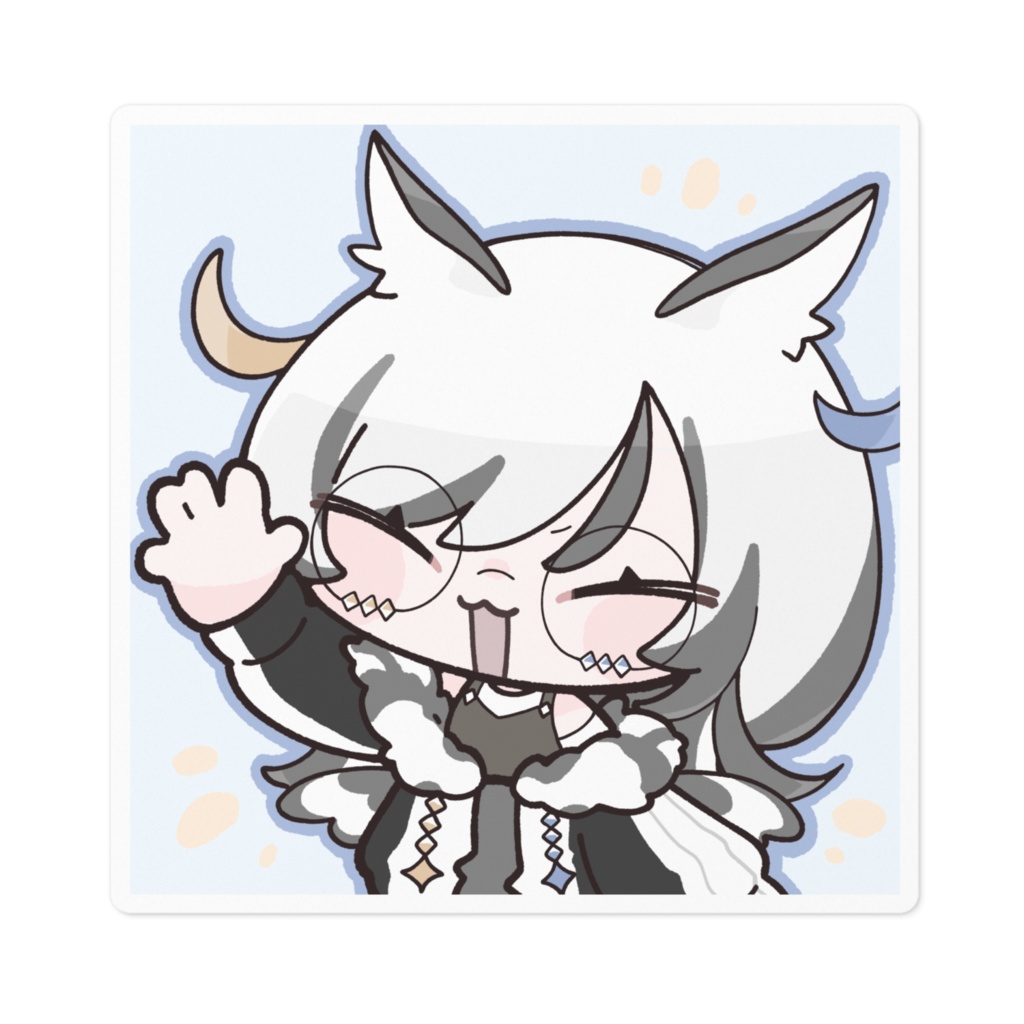 ステッカー100 x 100 (mm)_菱森梟華