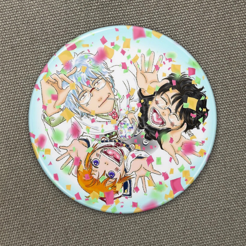 缶バッジ 76mm 紙吹雪 1個