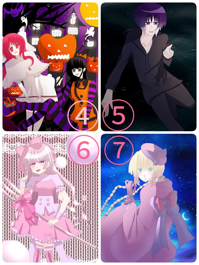 【3枚セット】選べるオリジナルイラストポストカードセット