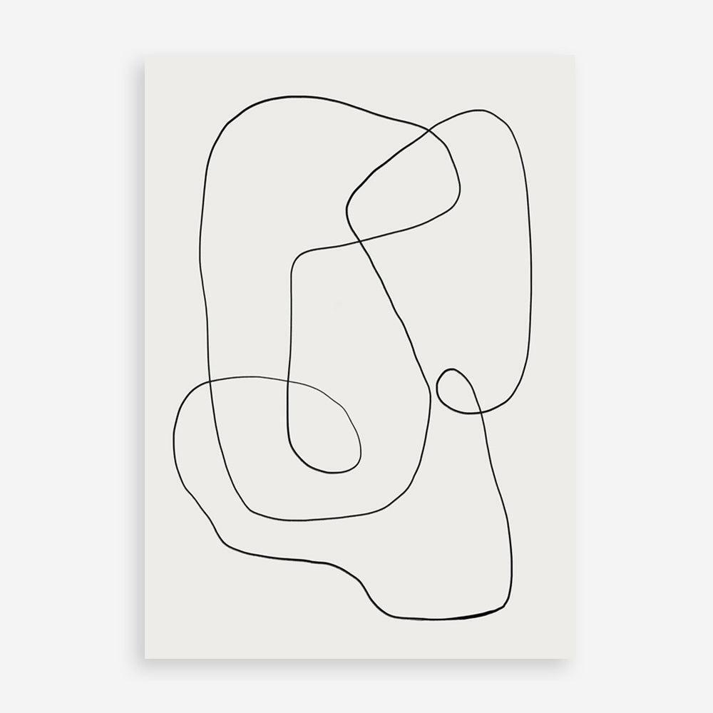 SOFT FORMS|ミニマル抽象アート4枚セット