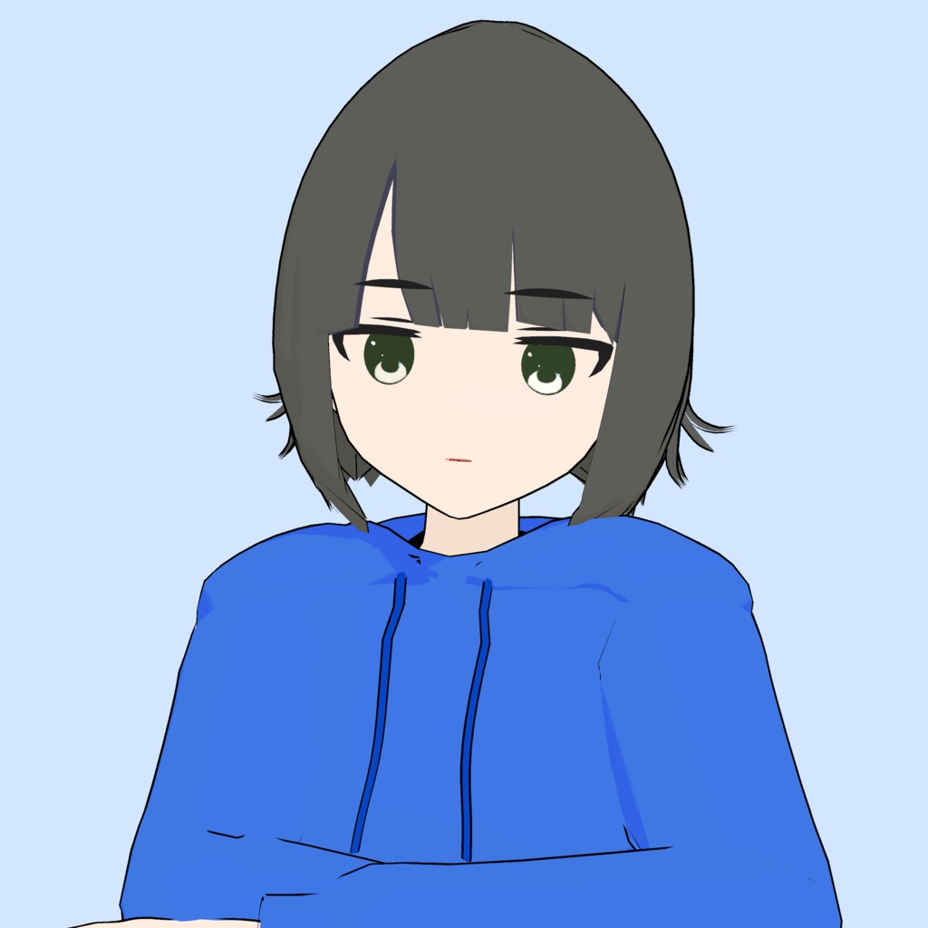 オリジナル3Dモデル「のどか」