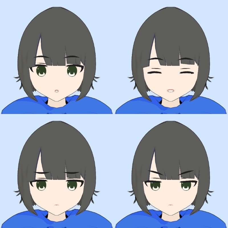 オリジナル3Dモデル「のどか」