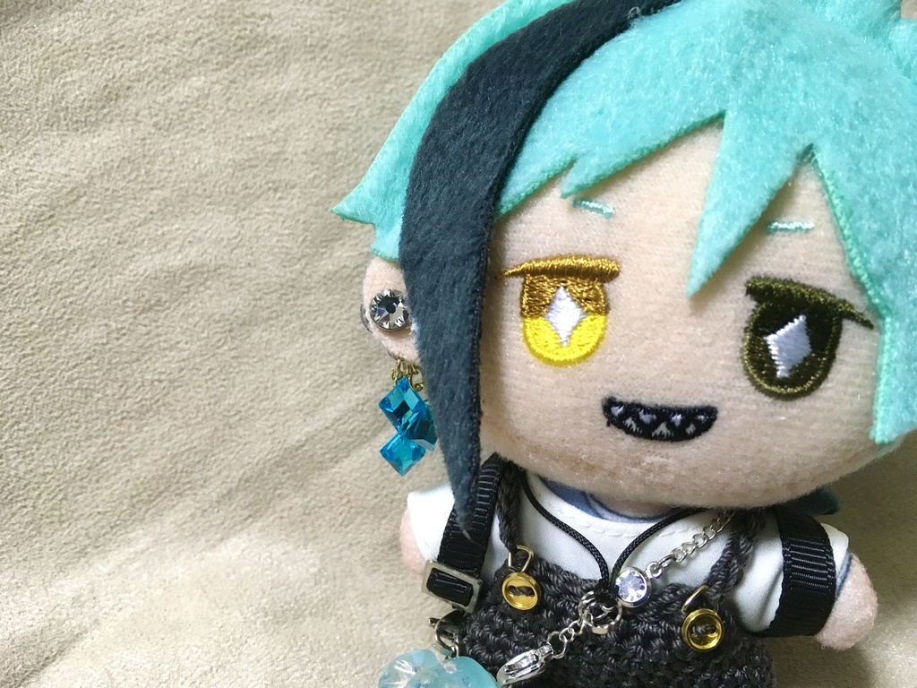 【ぬいぐるみ用】リーチ兄弟風 マグネットピアス