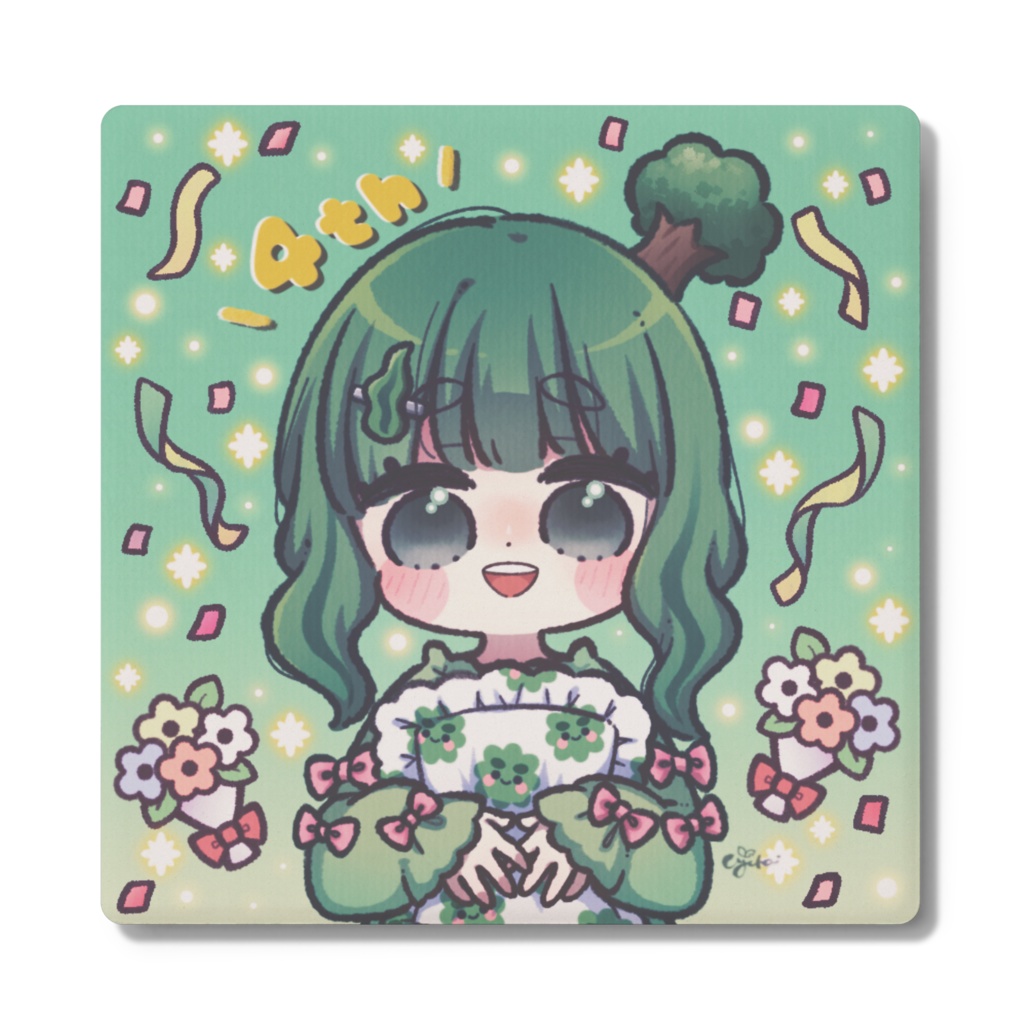 おうちでまったり💚4周年記念こんぶコースター