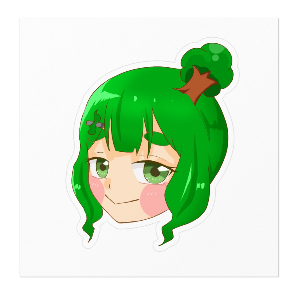 リニューアル💚5周年記念【生首こんぶ】ステッカー①