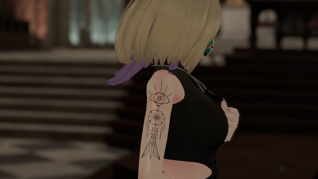 ジオメトリックタトゥー『祈り』