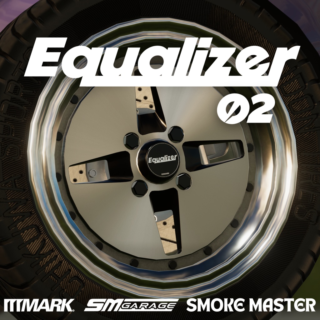 【CVS2向け】MARK Equalizer02 アルミホイール3Dモデル【VRChat】