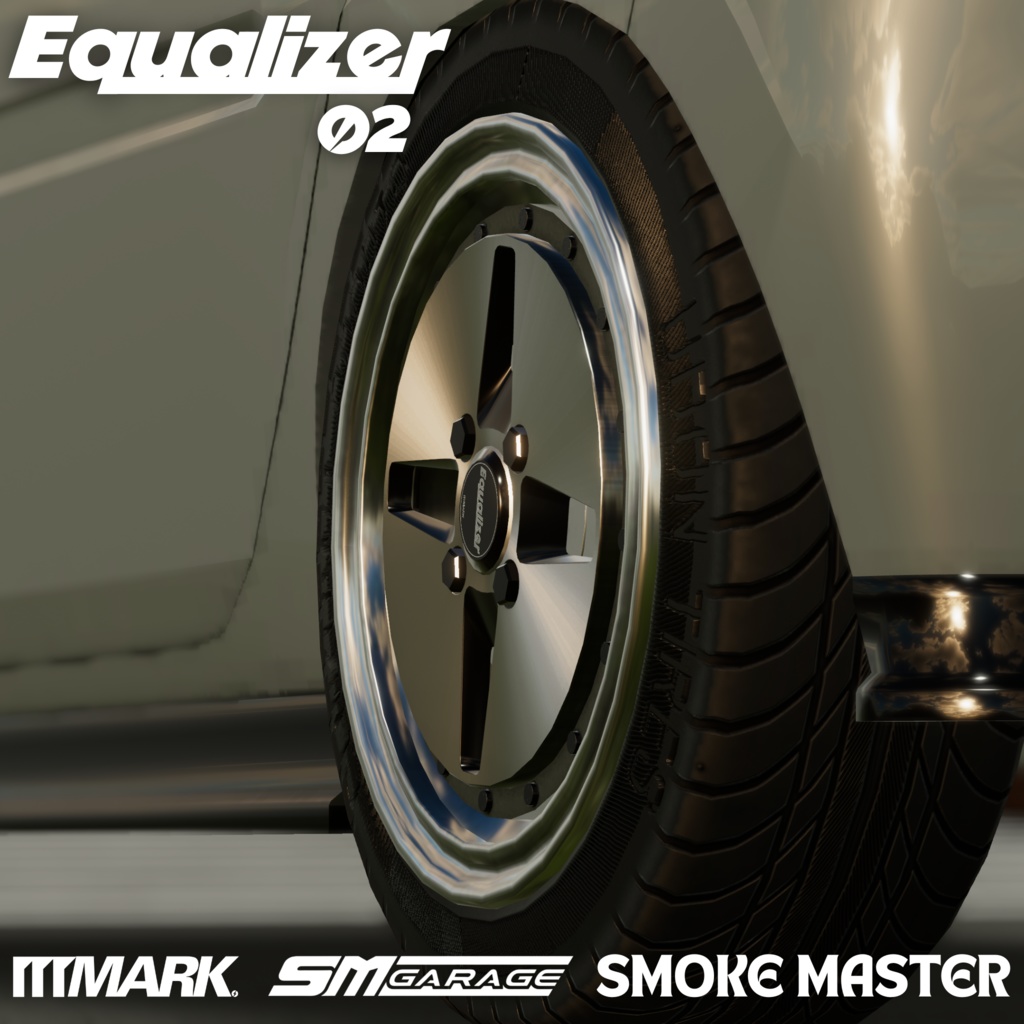 【CVS2向け】MARK Equalizer02 アルミホイール3Dモデル【VRChat】