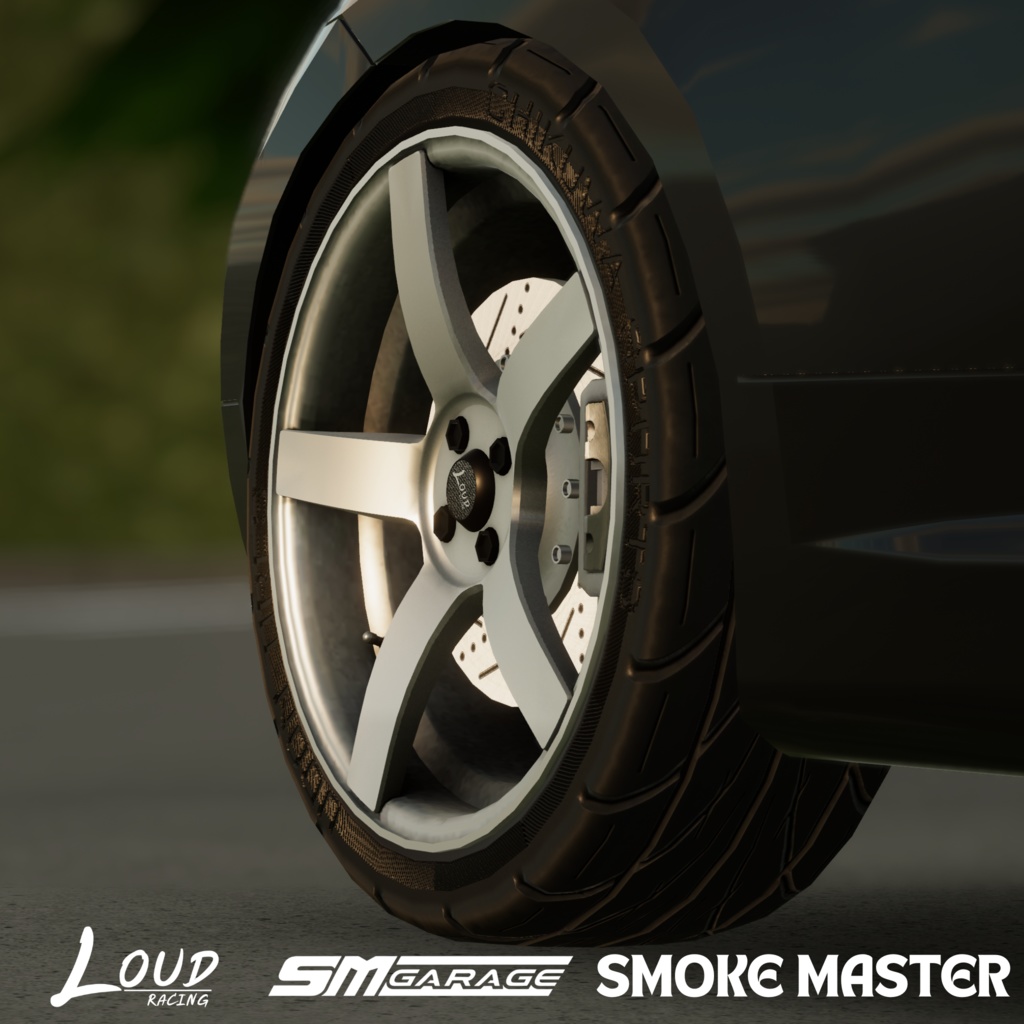 【CVS2向け】LoudRacing 204 アルミホイール3Dモデル【VRChat】