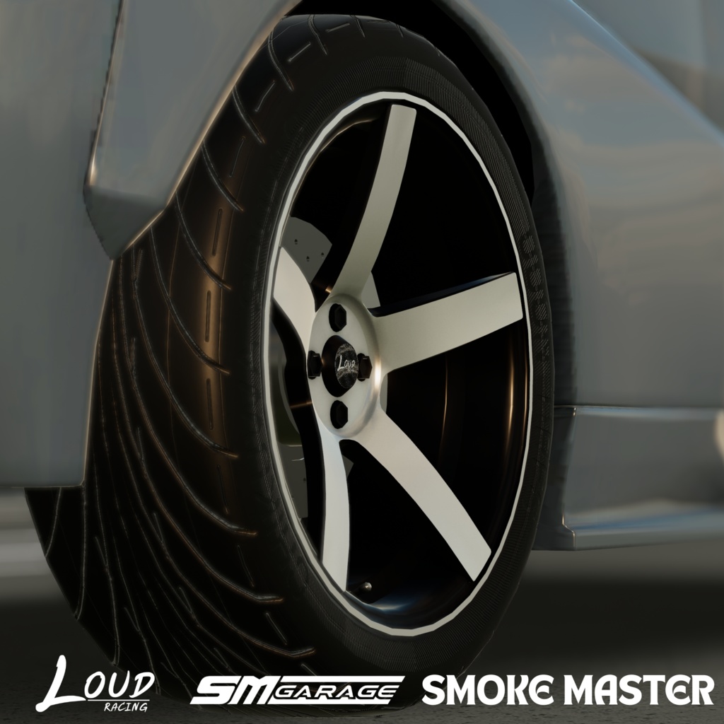 【CVS2向け】LoudRacing 204 アルミホイール3Dモデル【VRChat】