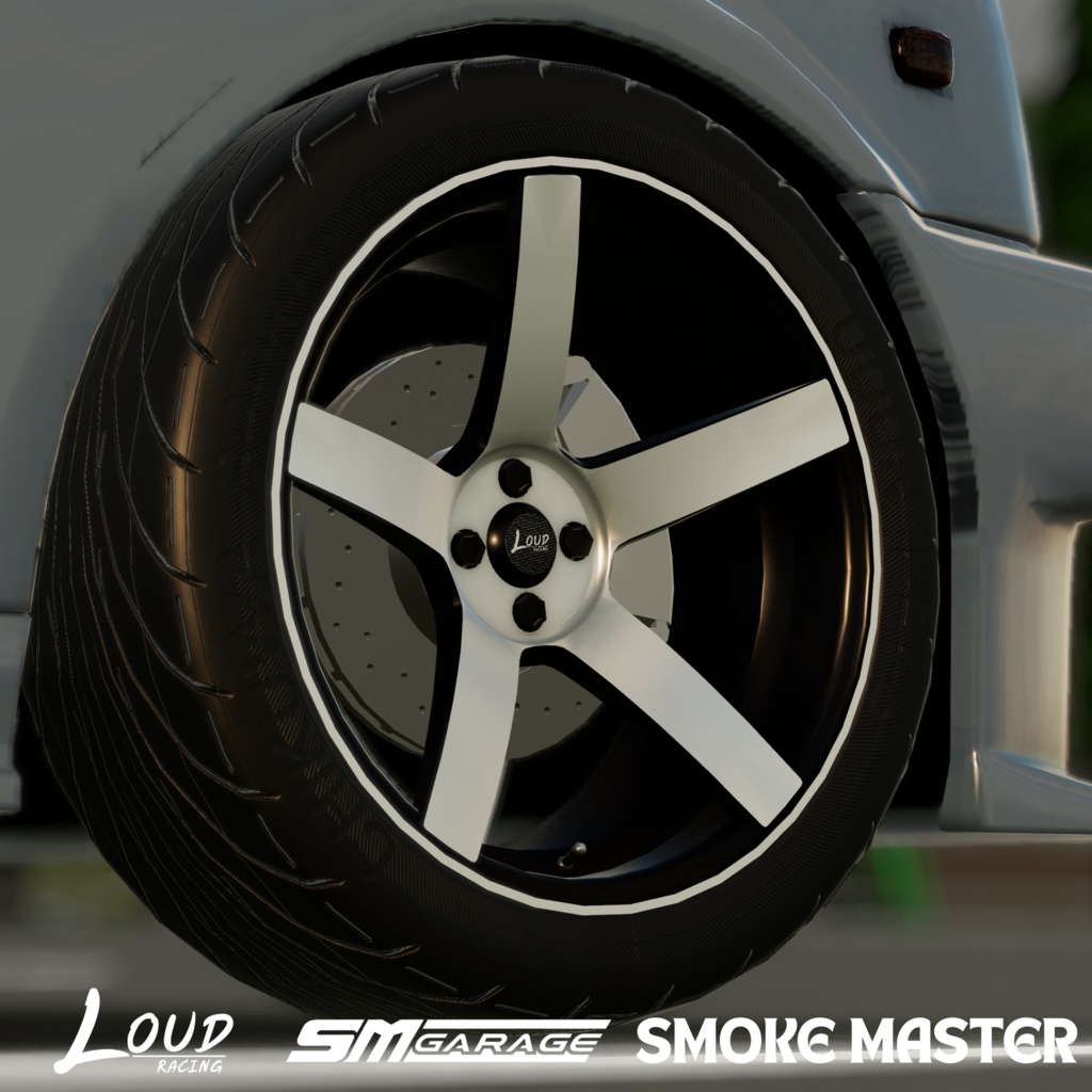 【CVS2向け】LoudRacing 204 アルミホイール3Dモデル【VRChat】