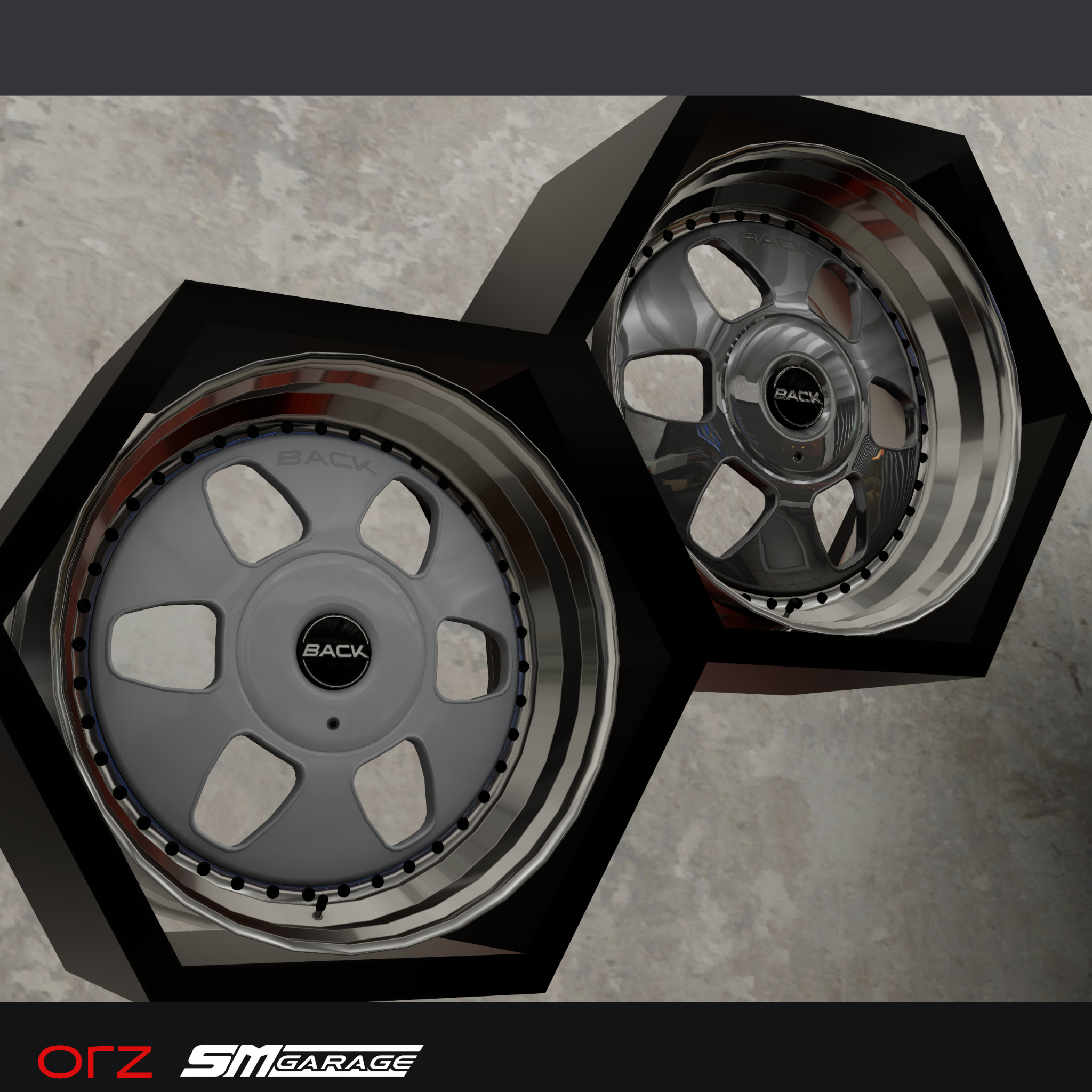 Orz orz BACK ディッシュホイール3Dモデル - SMGarage Online Shop - BOOTH