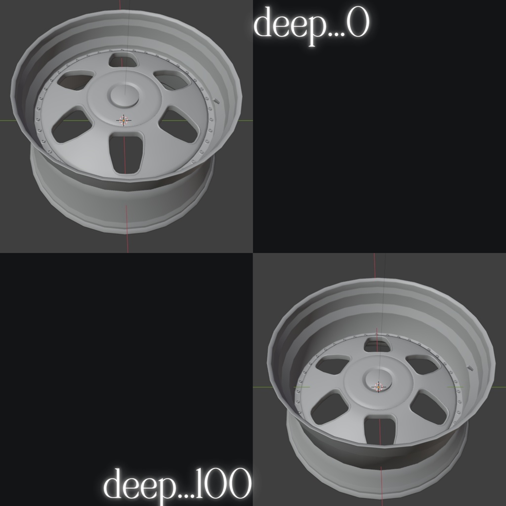 orz BACK ディッシュホイール3Dモデル