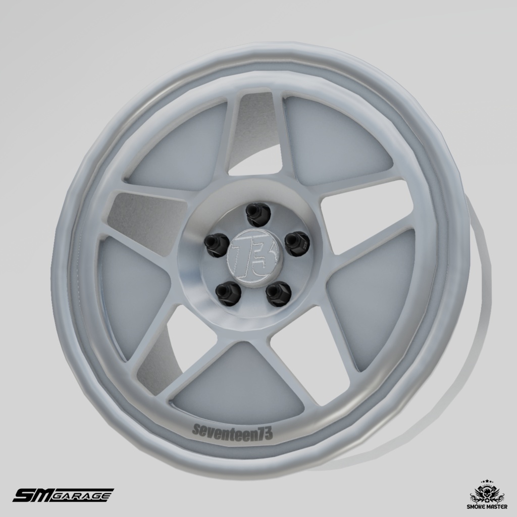 seventeen73 T34 アルミホイール3Dモデル
