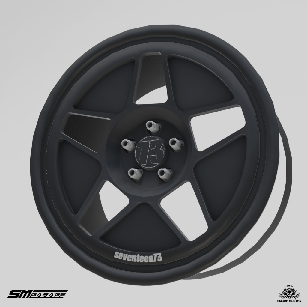 seventeen73 T34 アルミホイール3Dモデル