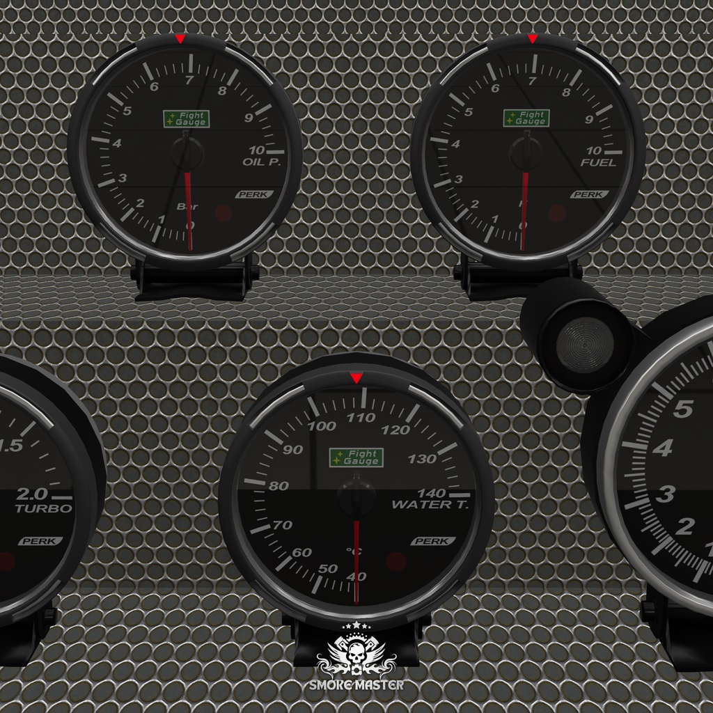 【CVS2】FightGauge AK-80,RTA-60 追加メーターセット【ポン置き】