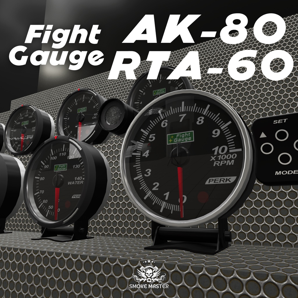 【CVS2】FightGauge AK-80,RTA-60 追加メーターセット【ポン置き】