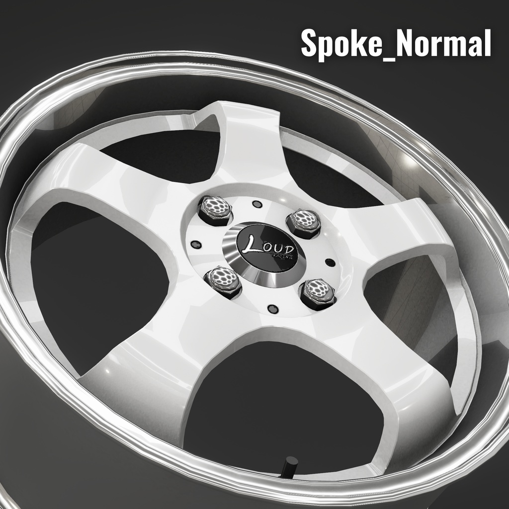 【CVS2向け】LoudRacing Prototype S63 アルミホイール3Dモデル【VRChat】