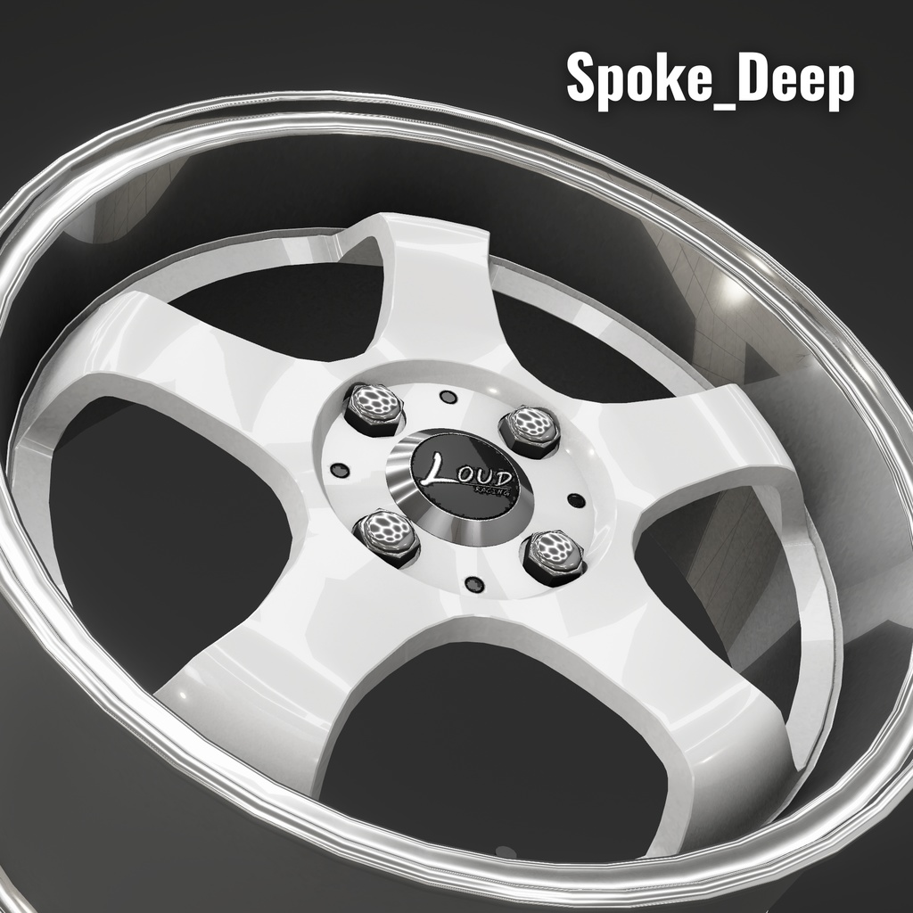 【CVS2向け】LoudRacing Prototype S63 アルミホイール3Dモデル【VRChat】