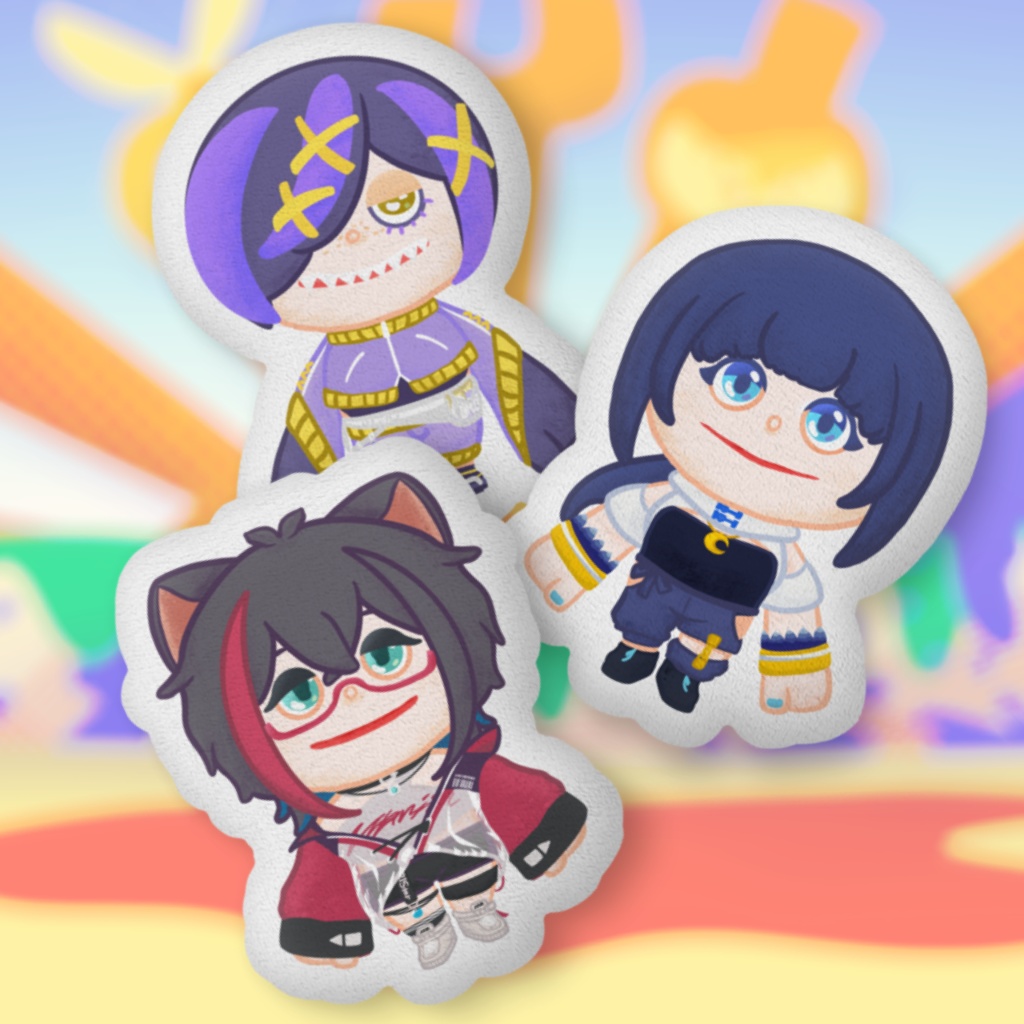 パペット風駄ゞ田メダ/小宵/星仁いち/ふかふかクッション