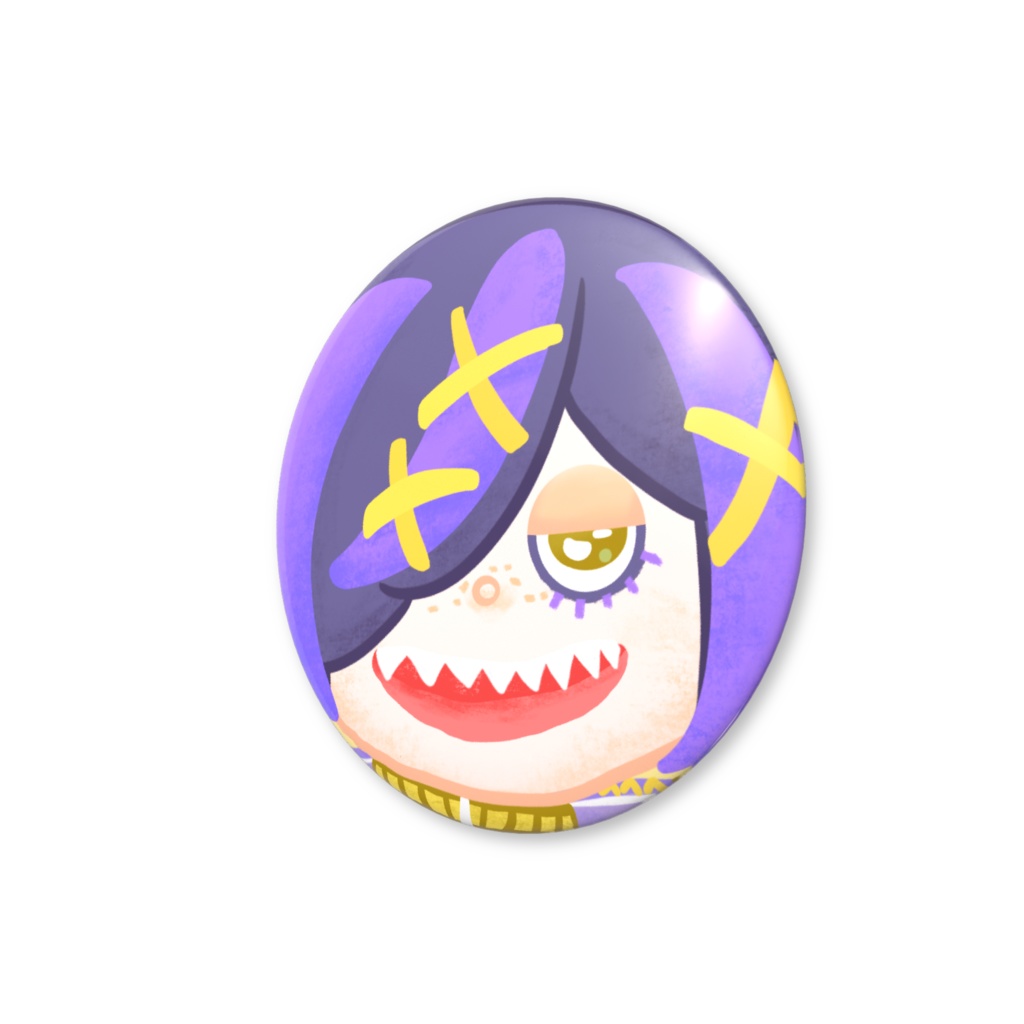 【缶バッジ】パペット風駄ゞ田メダ/小宵/星仁いちグッズ