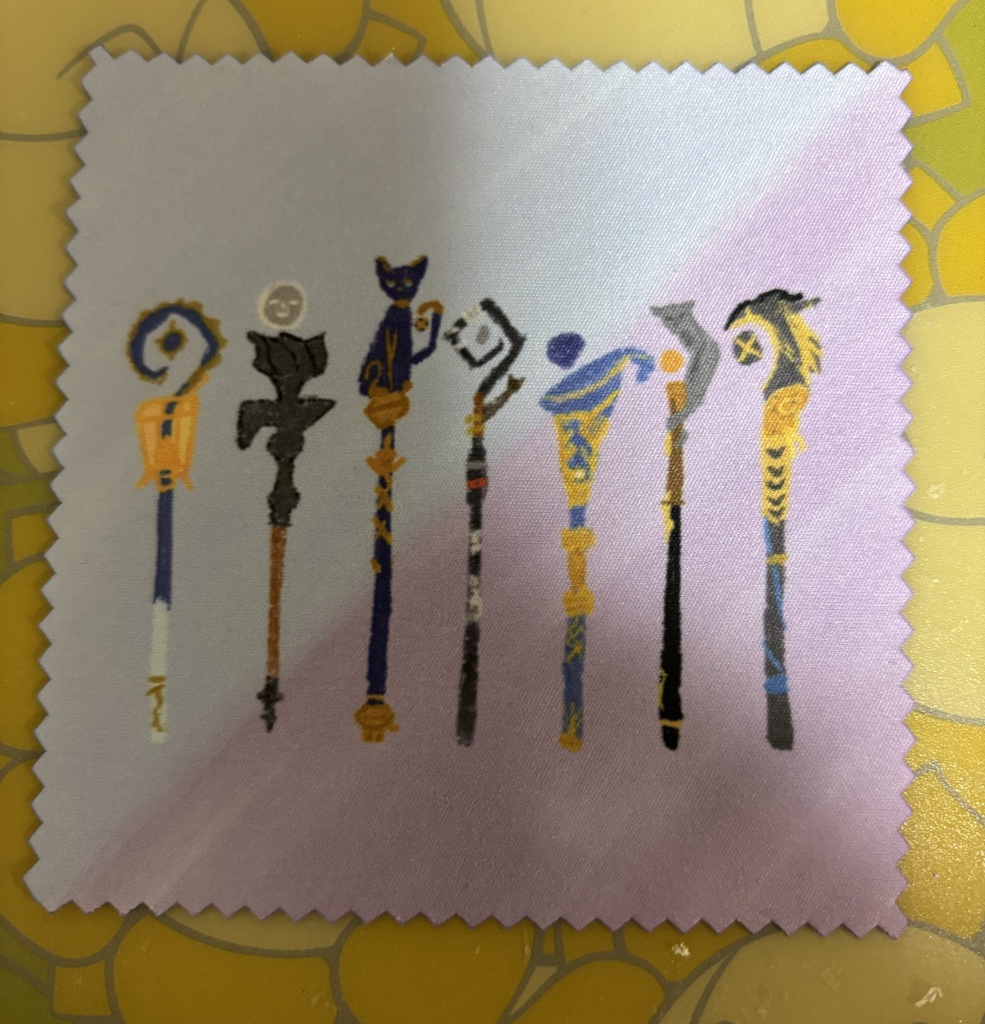 猫ちゃんステッキ眼鏡拭き