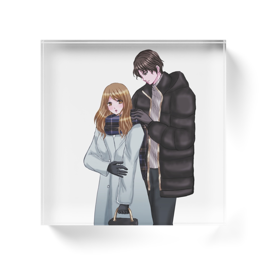 オリジナル男女アクリルブロック