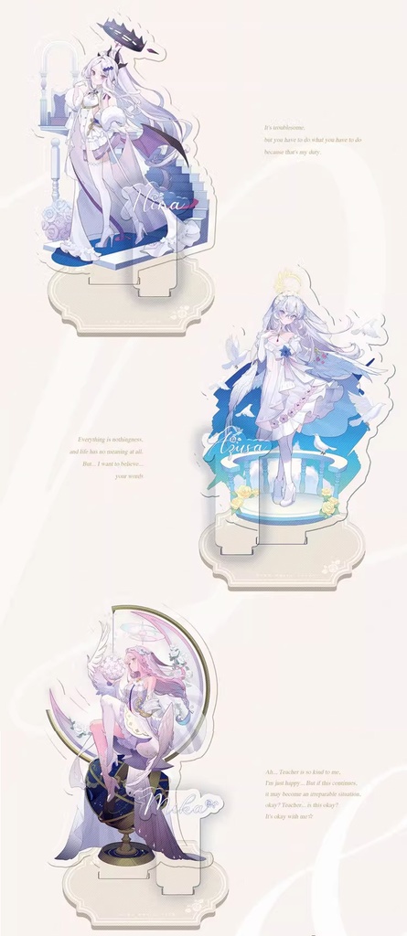 ブルーアーカイブ Blue Archive 白洲アズサ 聖園ミカ 空崎ヒナ アクリルスタンド