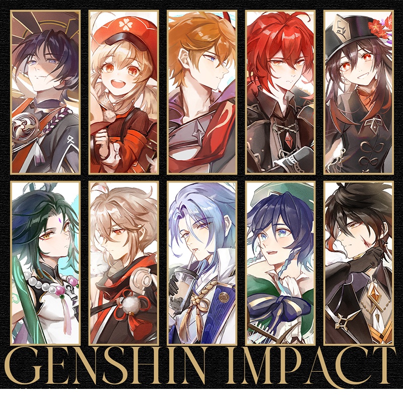 Genshin Impact genshinimpact 原神 ディルック 魈 ウェンティ タルタリヤ 鍾離 楓原万葉 神里綾人 胡桃 hutao フータオ スカラマシュ クレー アクリルキーホルダー