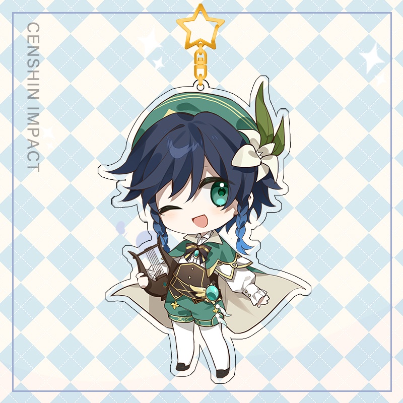 Genshin Impact genshinimpact 原神 ウェンティ 楓原万葉 八重神子 胡桃 hutao フータオ クレー アクリルキーホルダー
